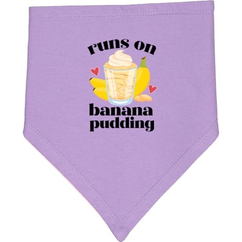 inktastic Runs on Banana Pudding Baby Bandana Bib