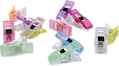 100pcs Sewing Clips Multicolor for Sewing Craft Clamps, Crafting, Crochet and Knitting, All Purpose Clips for Quilting Binding Clips, Fabric Clips, Paper Clips (100Pcs)