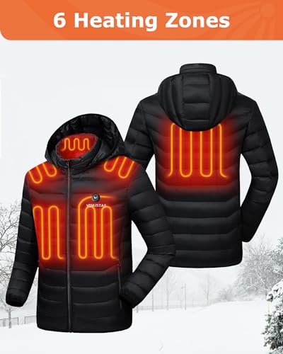 Venustas EGE-10000 Heated Jacket With Battery Pack 7.4V (Unisex), Heated Coat For Women And Men thumb #1