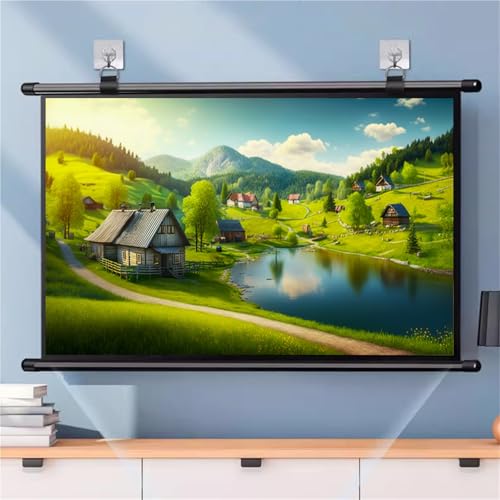 Pantalla de proyección manual 72 pulgadas 16:9 miniatura 1