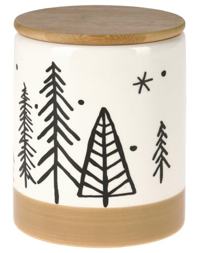 matrasa Keramik Keksdose Christmas Tree mit Bambusdeckel - Vorratsdose...