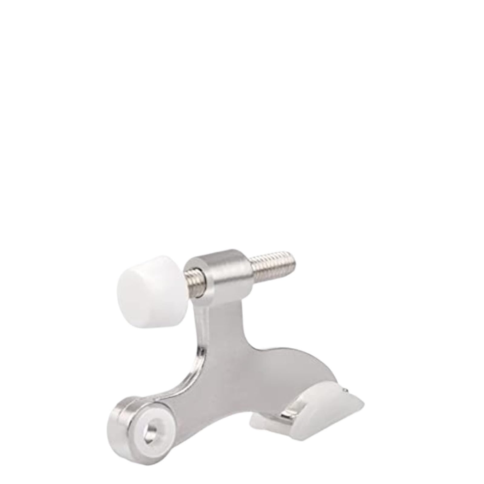 Door Stopper Standard Size Heavy Hinge Pin Door Stop with Buffer Tips for Stable Household Limiting Use(SatinNickel)