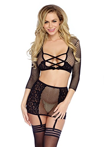 Very Sexy Lingerie Crop top string & garter Rock