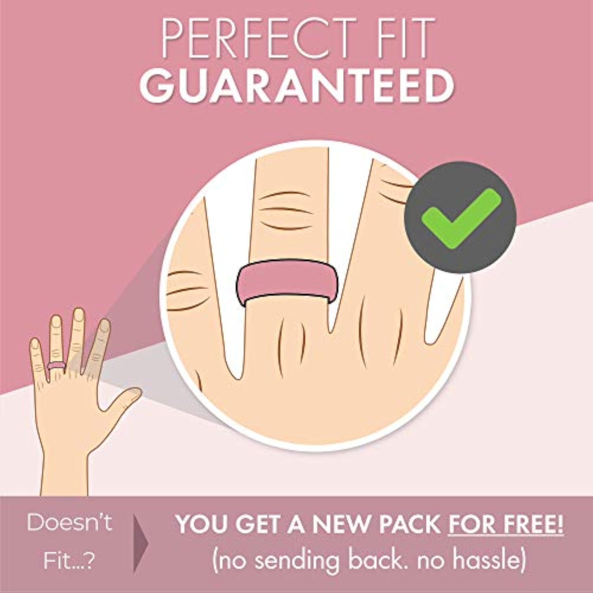 Women's Stackable Silicone Rings, Set of 10