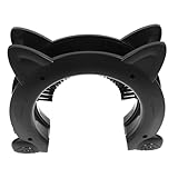 GLEAVI Katzenklappe Kunststoff Innentür Haustiertür mit Bürstendesign Zugangstür für Katzen und Kleine Hunde Zimmer Haustierfreier Durchgang