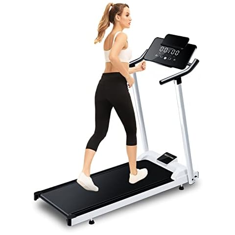 Woodtree Folding Treadmil for Home, Durable, Sturdy, LED Display Provides Information on Speed, Time, Distance and Calories Cover