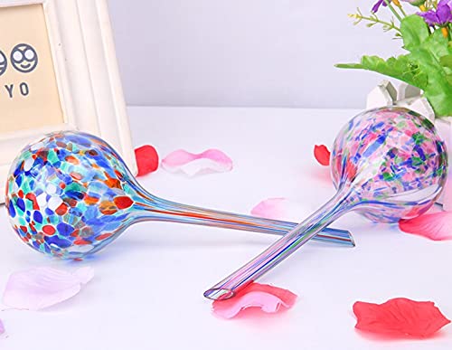 Kekafu RCHG2110-ABC@#LMX 3Pcs Plant Watering Globes Automatic Watering Bulbs Multi-Colored Glass Watering Globes Mini Decorative Hand-Blown Glass Small Plant Bulbs Garden Water Device Watering Bulbs thumb #2