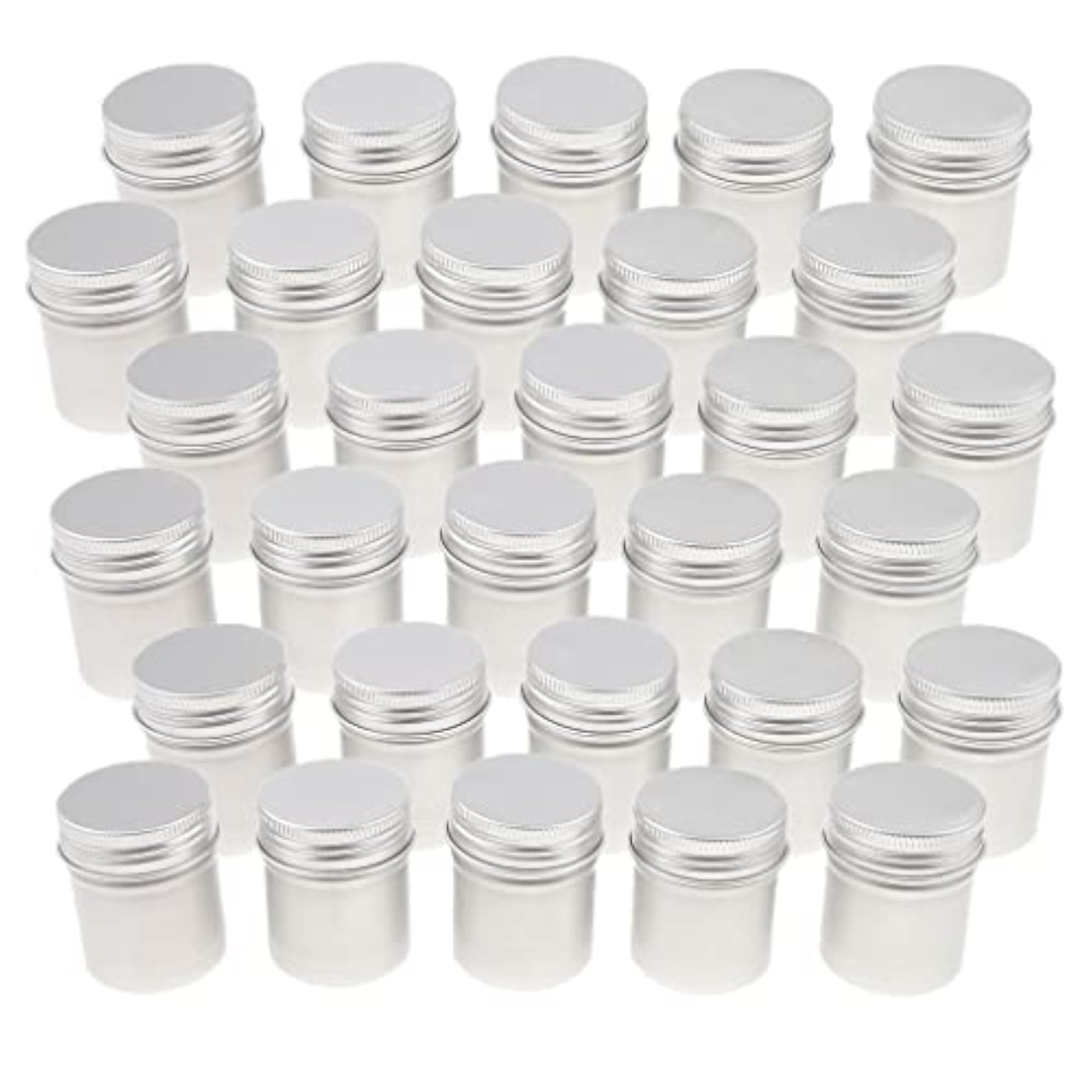 30x 50ml Aluminium Tin Lip Balm Tin Pot Cosmetic Cream Jar Container