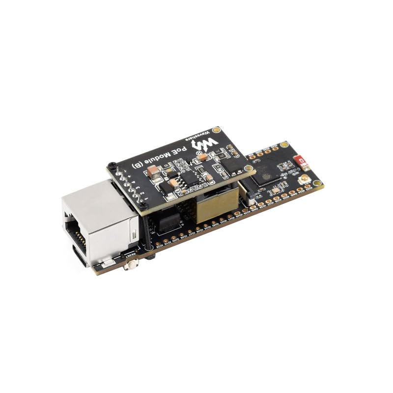 Waveshare ESP32-S3 ETH Development Board Mit PoE Und Kamera – 10/100Mbps Ethernet, Wi-Fi, Bluetooth, Dual-Core 240MHz