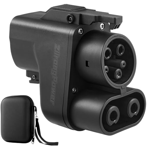 NACS to CCS Adapter Tesla Supercharger 250KW 500A / 1000V NACS DC Adapter for CCS1 Electric Vehicles Compatible with Volvo Polestar Ford Kia Hyundai Rivian Audi