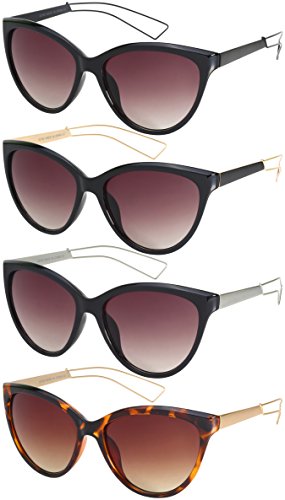 Edge I-Wear Women's Fashion Cat Eye Sunnies with Gradient Lens 32162-AP3