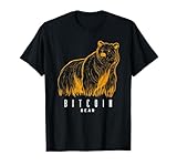 Bitcoin Bear Hand Drawn Crypto BTC Cryptocurrency T-Shirt