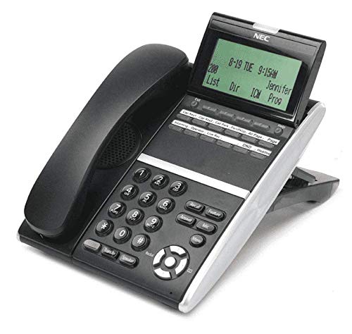 Teléfono NEC DTZ-12D-3 con pantalla y 12 botones negro miniatura 1