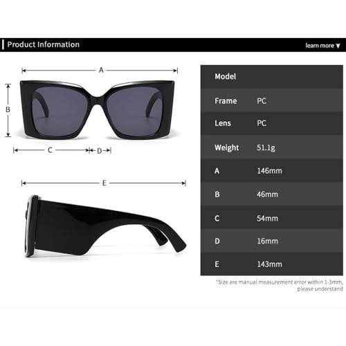 Square Sunglasses For Women Men Retro Colorful Cat Eye Sun Glasses Shades UV400 Eyeglass2