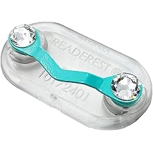 Readerest Magnetic Glasses Holder Turquoise + Crystals, Eyewear Clip for Women, Glasses Holders for Readers, Sunglasses, Badges & IDs, Gift for Mom & Grandma, Made in the USA