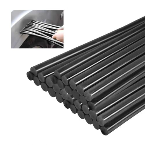 Rdxcv 32PCS Dent Repair Glue Sticks 0.43 Dia8 Long PDR Glues Paintless Auto Body Dents Remover Strong Viscosity Hot Melt Glue Sticks for Car Repair Precision Dent Removal (Black)