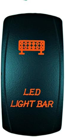 5 Pin Laser Toggle Rocker Switch LED Rock Light On-Off UTV Truck - Foto 10