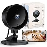 Surfola Telecamera Wi-Fi Interno, 1080P FHD Videocamera Sorveglianza per Neonati/Animali con Rilevamento Movimento e Sonoro AI, Visione Notturna, Audio Bidirezionale, Alexa e Google Home