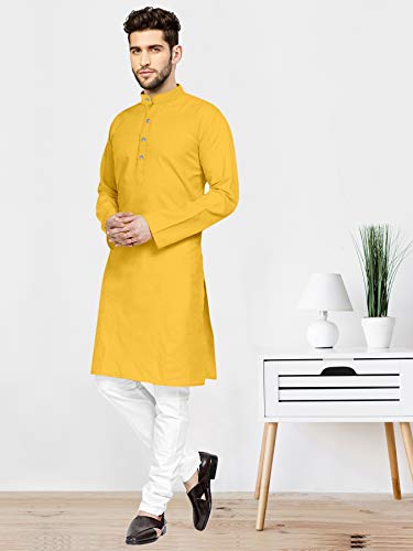 Image of Mens Casual Kurta Payjama Set Cotton