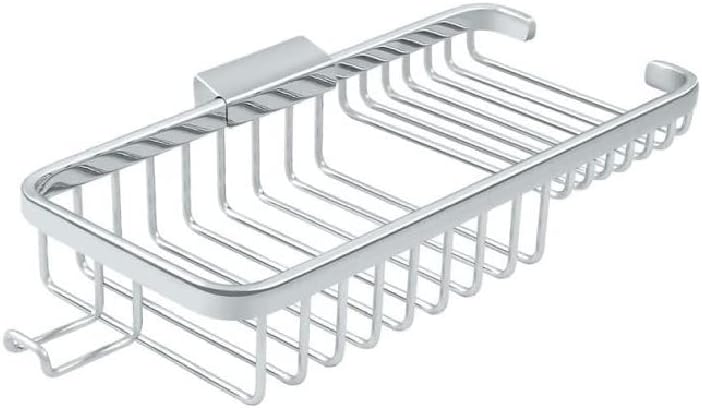 Wire Basket, 10" Rect/Com with Hook Bright Chrome