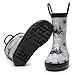 WTW Toddler and Kids Rain Boots Unisex-Child Waterproof Rubber Rain Boots with Easy-On Handles in Fun Patterns for Girls and Boys (Toddler/Little Kid/Big Kid)