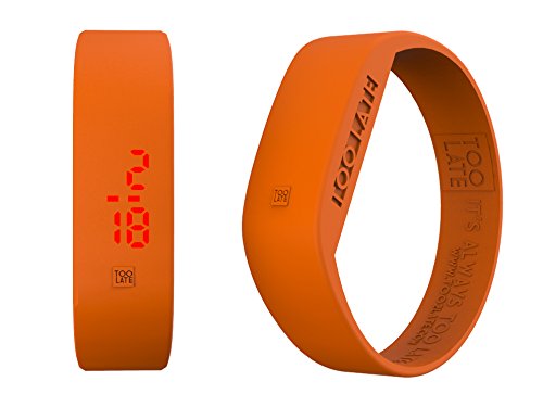 Armbanduhr Erwachsene Too 2 late WTC LED orange L