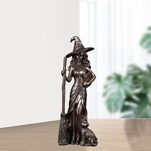 Statue de sorcière pentacle 3D perfk figurine sorcellerie art déco retro - 6