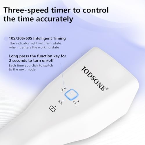 Image of JODSONE Mini Rechargeable U V LED Nail Lamp - Portable Handheld Nail Dryer for Gel Polish, USB Nail Dryer for Fast Curing, Home Salon & Travel Essential