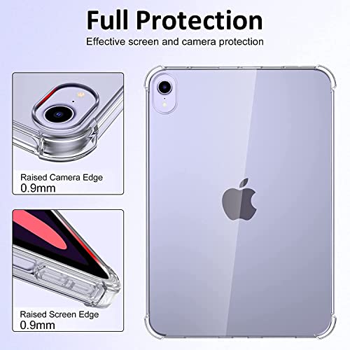 Case Compatible with iPad Mini 6 (8.3 Inch, 2021 Model) with Soft TPU Silicone Cover, Slim Clear Lightweight Backshell - Image 3
