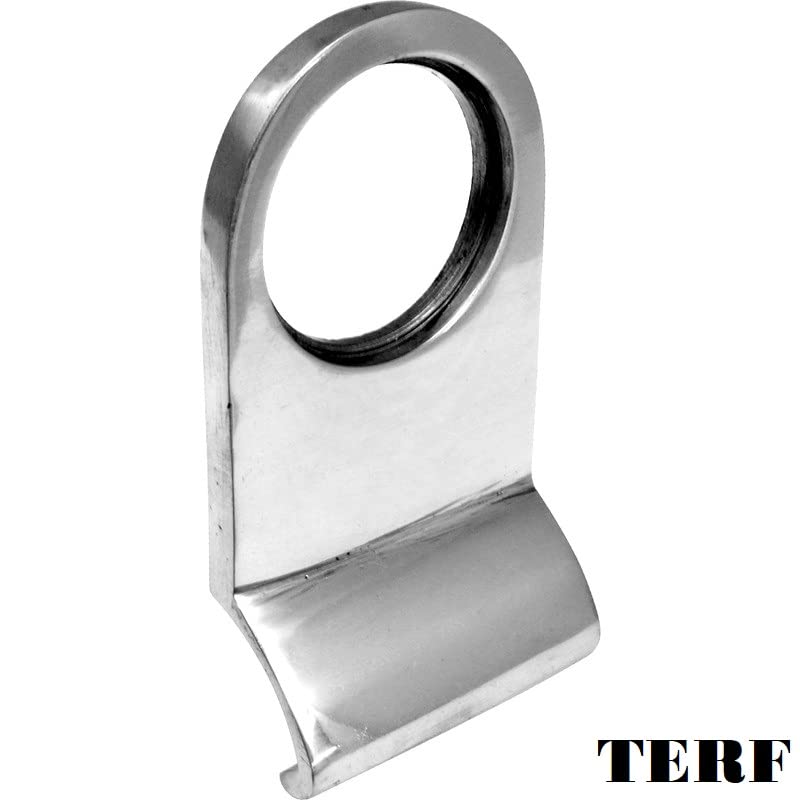 TERF® Heavy Duty Door Cylinder Latch Pull Polished Chrome Great for External Door Easy for Open and Close Door - Pack of 2 - Image 3