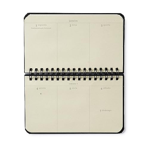 Agenda Planner Wire-O 2024 Pastel Block Sport Semanal Office 15,5X9 Listras, Cicero