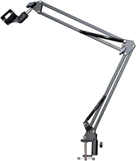 Techtest Microphone Boom Stand, Boom Mic Arm, Adjustable Desktop