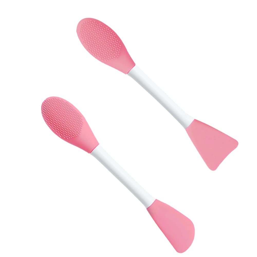 Pennello in Silicone per Maschera Facciale, 2 Pezzi, Applicatore per Maschera, Pennello Cosmetico, Per l'applicazione di Laschere Facciali, Strumento di Bellezza Fai Da Te