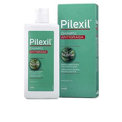 PILEXIL CHAMPU - Champú Antigrasa 300ml, de Uso Diario, Hidrata y Protege el Cabello, con Propiedades Suavizantes y Antioxidantes, para Cabellos Grasos