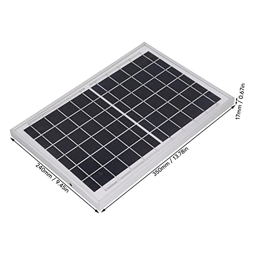 Cargador solar de 6V 10W a prueba de polvo para mantener tus campamentos activos 6