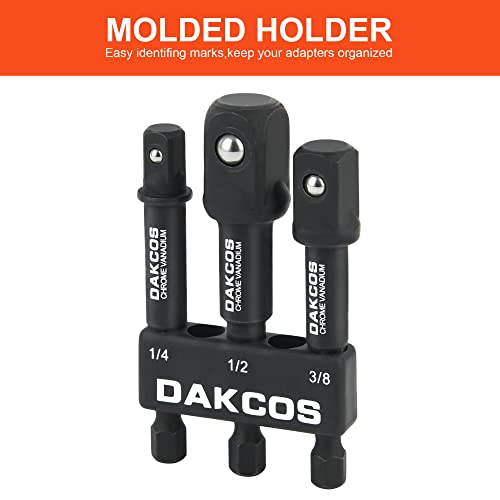 DAKCOS Set di 3 adattatori per bussole da 7,6 cm