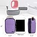 LUXJA Double-Layer Carrying Case Compatible with Cricut Easy Press Mini, Tote Bag Compatible with Cricut Easy Press Mini and Supplies (Bag Only, Patent Design), Purple