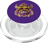 Skol Vikings Scandinavian Warrior Nordic Viking North King PopSockets PopGrip for MagSafe