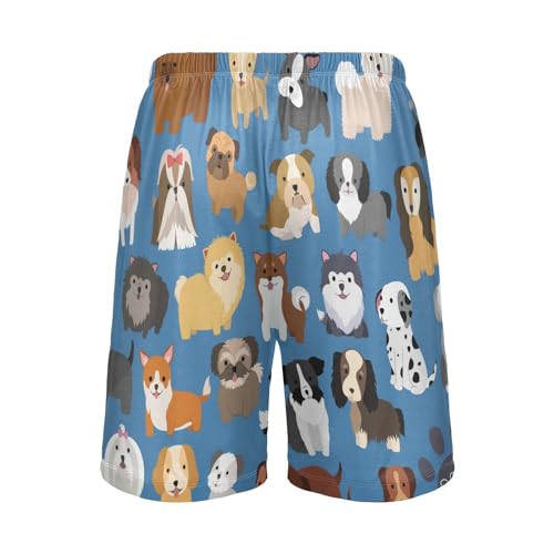 Pajama Shorts for Men Men's Pajama Bottoms Sleepwear Sleep Lounge Short，S3