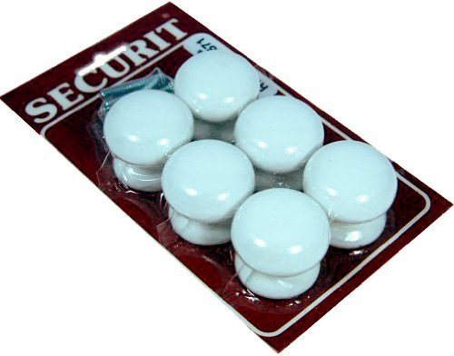 Securit SM3571 Pomelli per Porta, White
