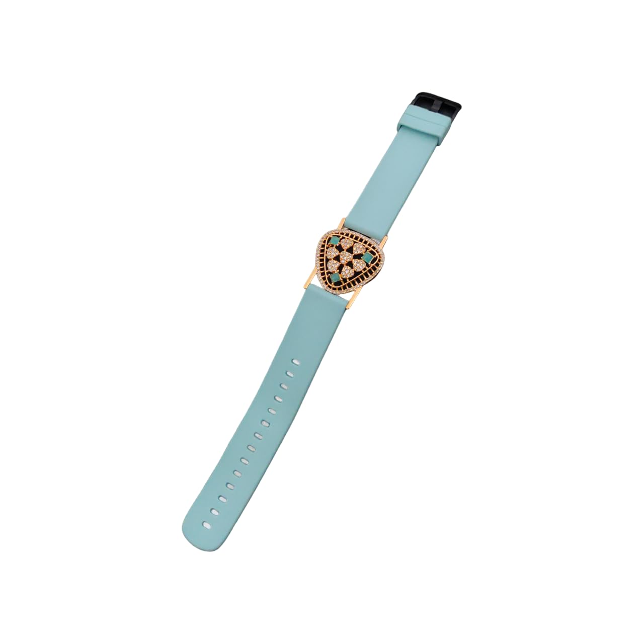 Womens Trendy & beautiful Alloy & silicon Adjustable Watch Belt Aesthetic Jewellery For Women || Girls || Any Occasion (Blue) (B0DCBXZ9C9) Amazon Price History, Amazon Price Tracker
