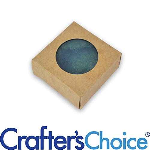 Crafter's Choice Kraft Square with Round Window Soap Box - Homemade Soap Packaging