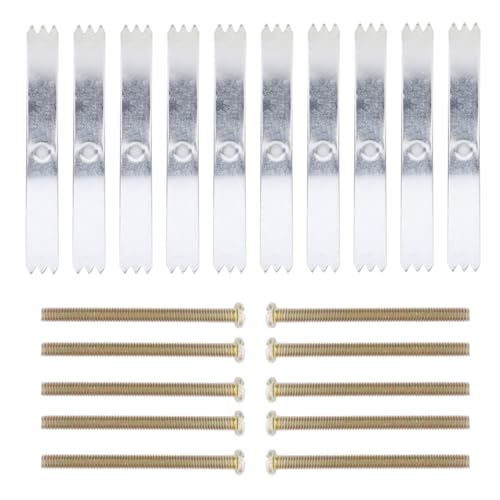 ARTIBETTER Scatola Da 20 Pezzi 86 Fissatore Di Interruttori Dispositivo Di Riparazione Della Cassetta Interruttore Presa Di Montaggio Asta Di Supporto Riparatore Silver Ferro Zincato