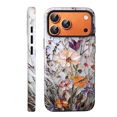 Marble Pressed Flower