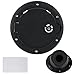 Locking Fuel Filler Tank Door Black Lock Gas Cover Cap Compatible with Jeep Wrangler 2007-2017 JK & Unlimited 2 door and 4 door ， US Flag Sticker Accessories+Aluminum+ABS Accessories