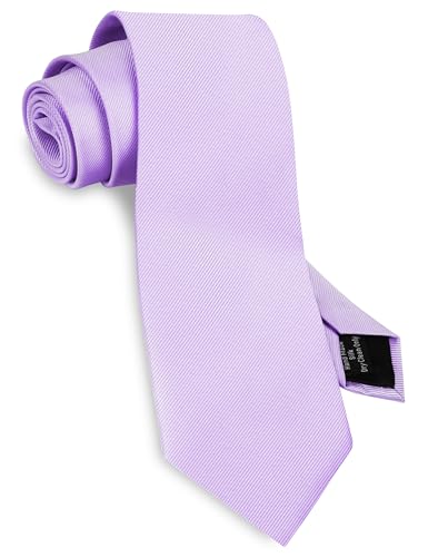 Image of GUSLESON Classic New 3.15 inch(8cm) Men's Solid Color Necktie Wedding Business Tie + Gift Box