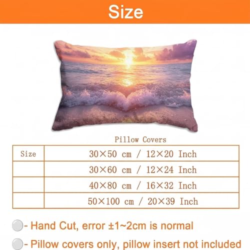 Housse coussin extérieur imperméable 40x80 en lin double face avec zip invisible - 7