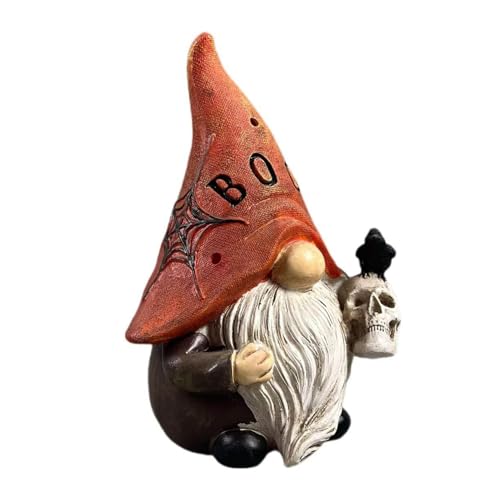 Generisch Halloween Gartenzwerge Deko | Kunstharz Gnom Statue...