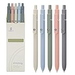 Firtink 5 Black Ink Pens - 0.5mm Gel Pens for Writing, Aesthetic Gifts for Women