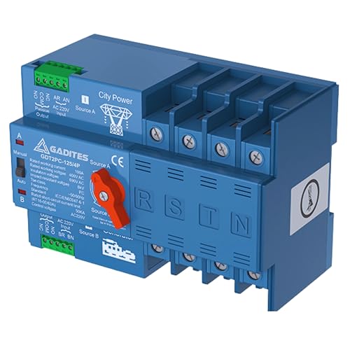Image of Automatic Transfer ATS 125A - Single Phase Emergency Power Transfer Switch | Auto Generator Changeover | Backup Power Controller for Home /Business (3 PHASE CHANGE OVER)